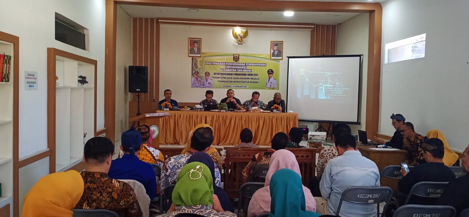 Pemerintah Kecamatan Sukabumi melaksanakan Musrenbang Tingkat Kecamatan, Kamis (16/2/2023). |Foto: Pemkab Sukabumi