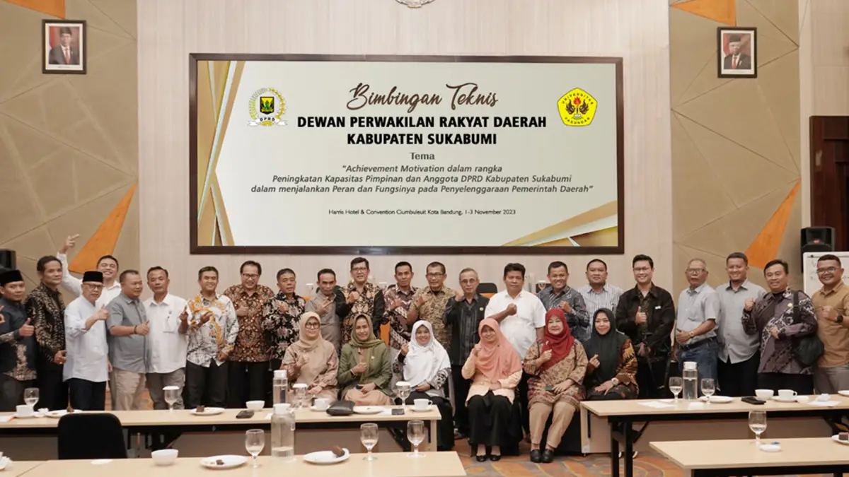 DPRD Kabupaten Sukabumi menggelar Bimtek yang dilaksanakan pada 1-3 November 2023 di Harris Hotel & Convention Ciumbuleuit Kota Bandung. (Sumber : Dok. DPRD)